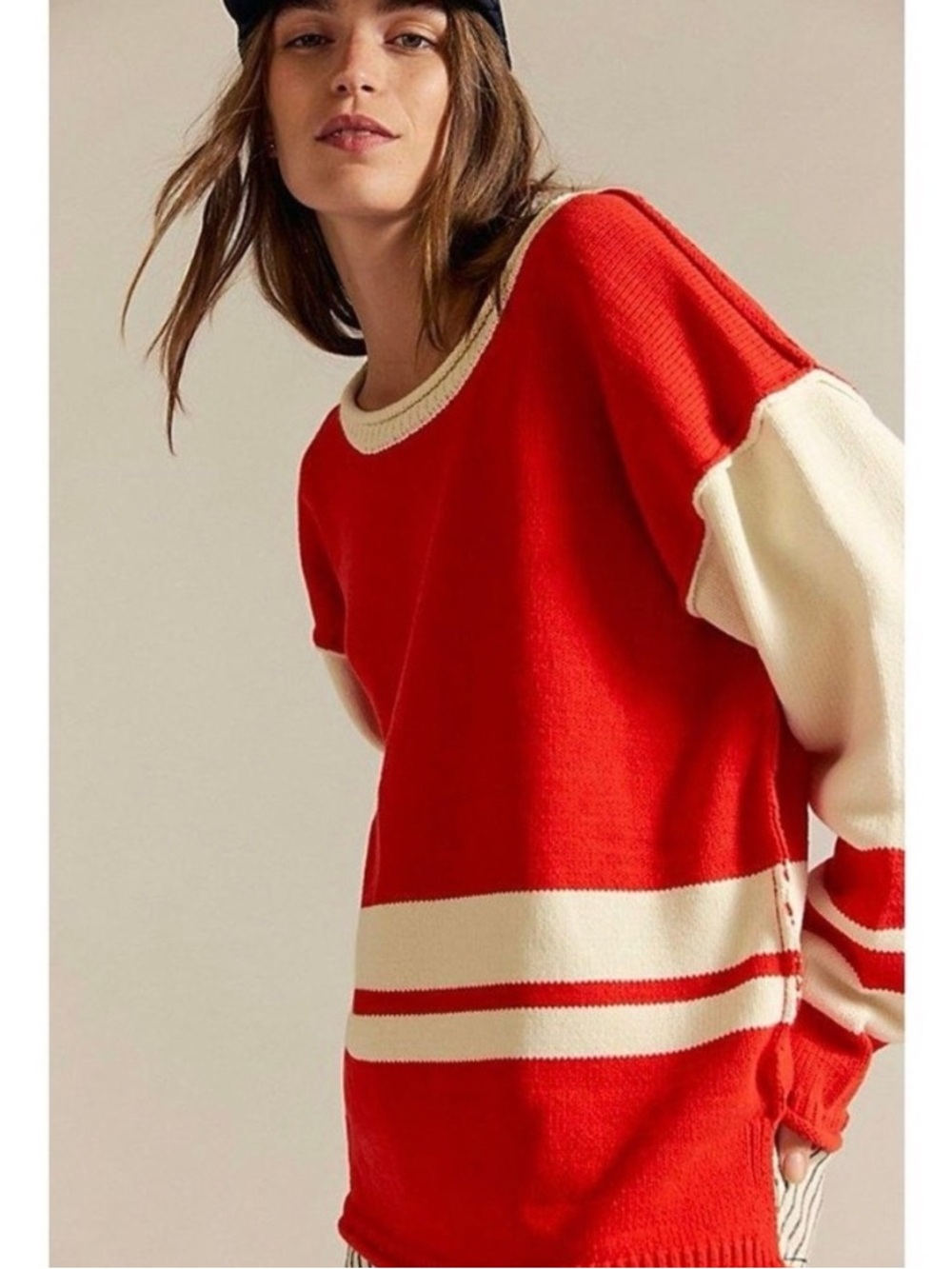 We The Free Ella Colorblock Roll-Neck Knit Sweater